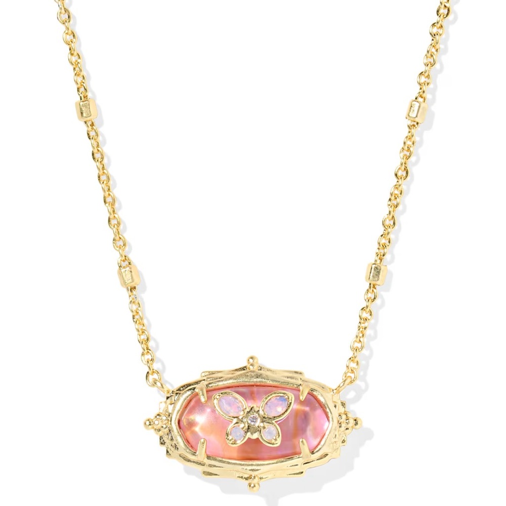 Kendra Scott x Dolly Parton Elisa Butterfly Gold Short Pendant Necklace